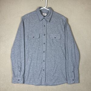 Faherty Shirt Mens Gray Extra Large Gray Preppy Long Sleeve Casual Adult